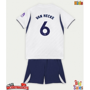 Tottenham Hotspur Jan Paul van Hecke #6 Replica Home Stadium Kit for Kids 2026-27 Short Sleeve (+ pants)
